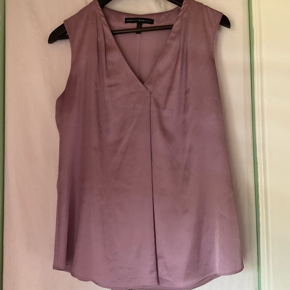 White House Black Market V-Neck Blouse | Size 6